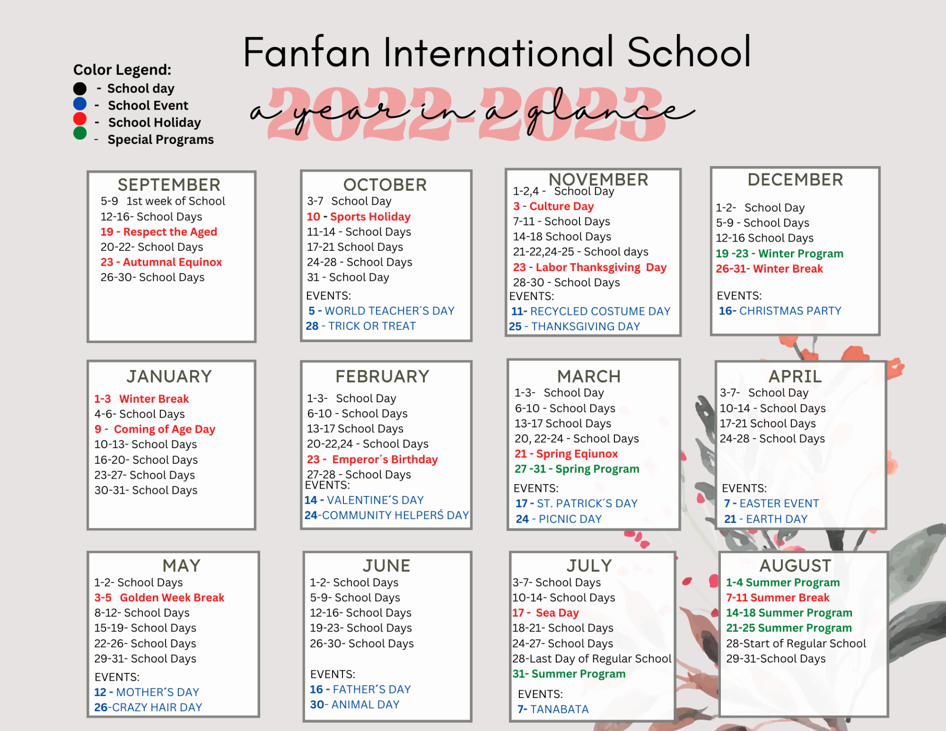 Fis Academic Calendar J Gabriella Wesch Fis Academic Calendar J Gabriella Wesch